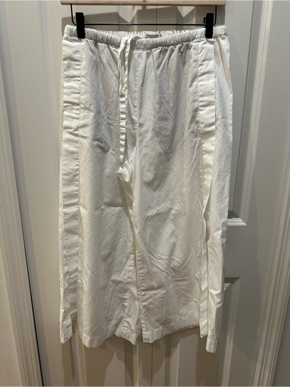 Vince White Wide-Leg Crop Pants